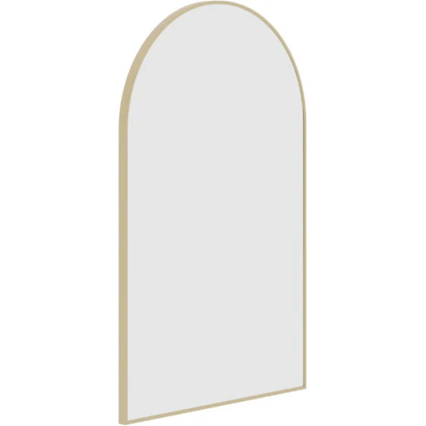 Thermogroup Ablaze Juno Arch Framed Mirror including Demister - Gold