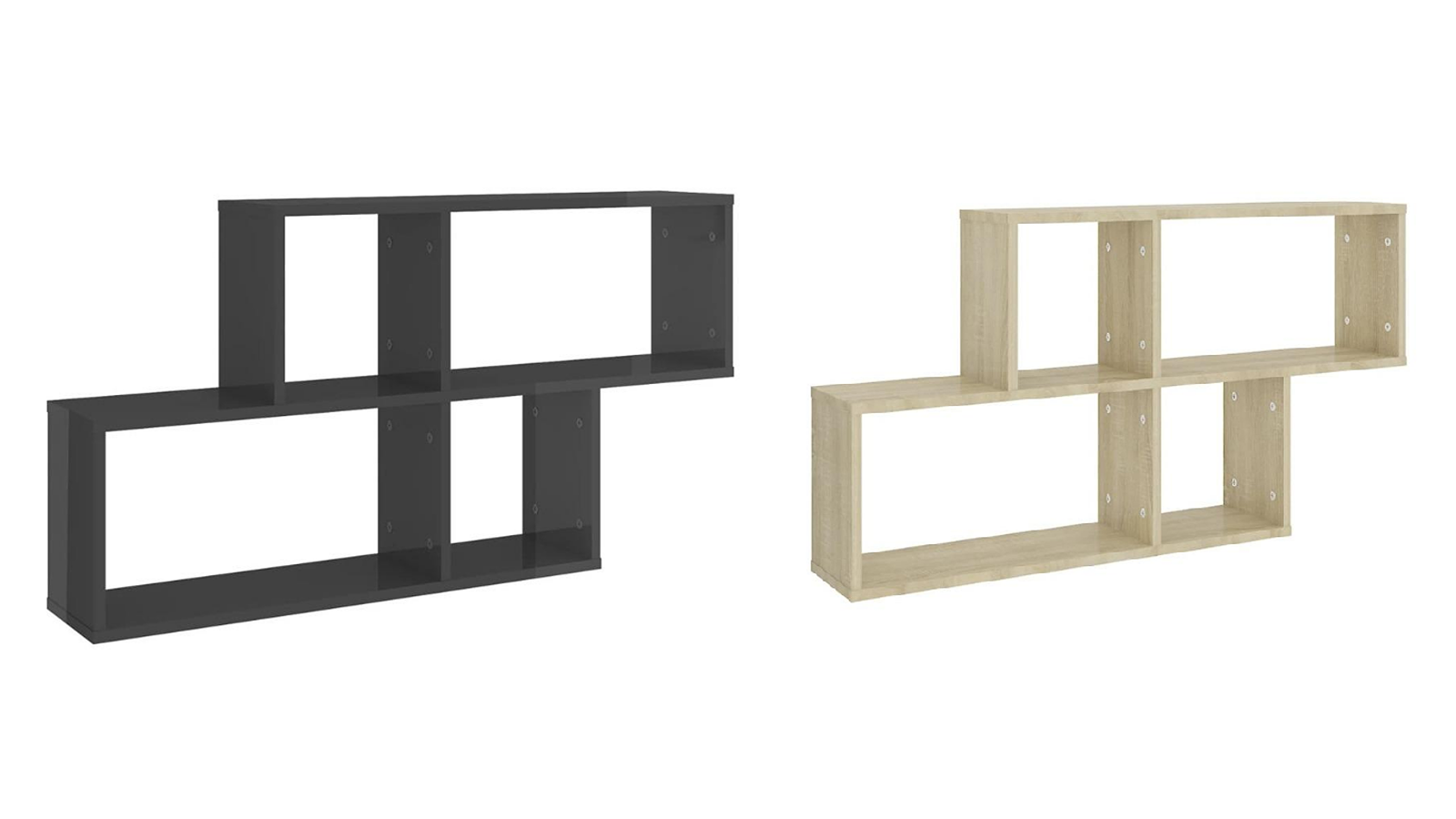 vidaXL Engineered Wood 100 x 18 x 53cm Wall Shelf