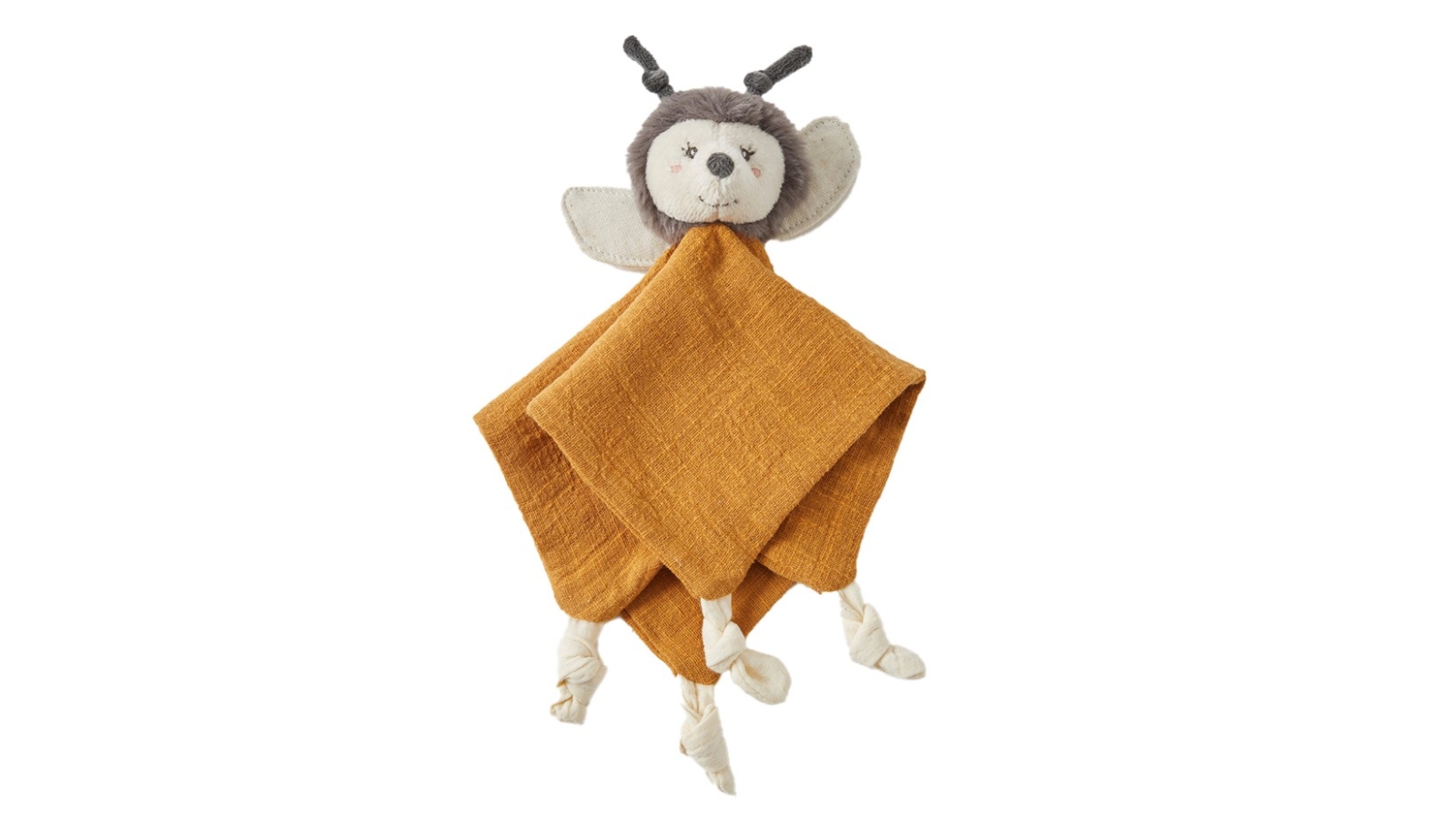 Jiggle and Giggle 23cm Bee Comforter- Brown