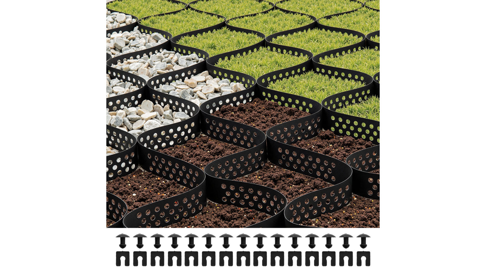 Vevor 520 x 270cm 2-inch Deep Ground Geocell Grid for Gravel