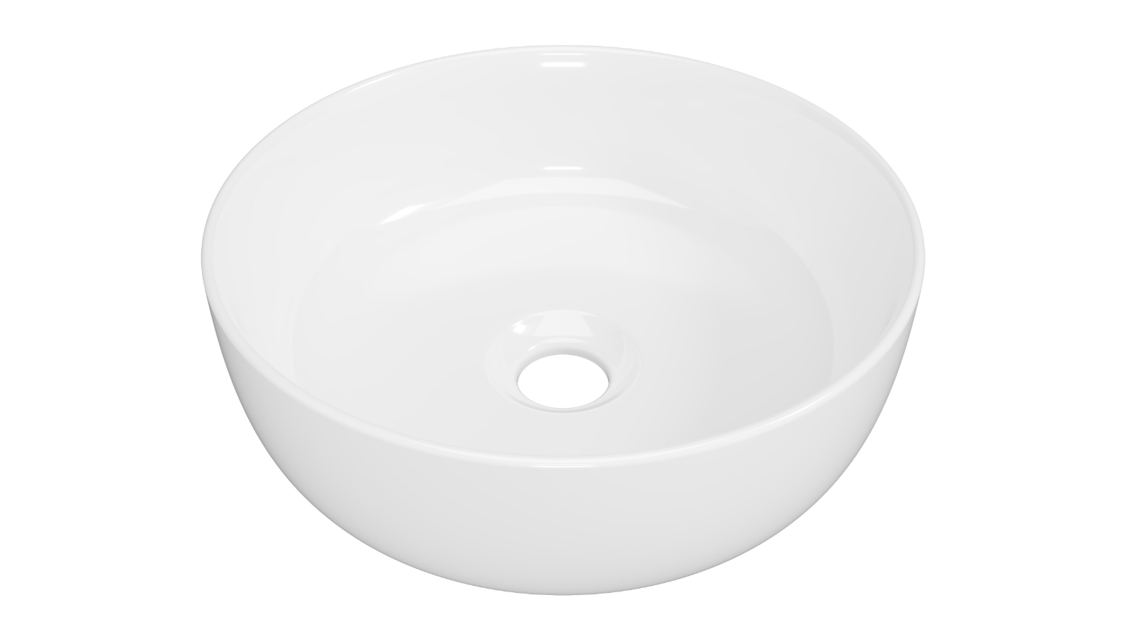 Timberline Jessie 320mm Above Counter Basin - Gloss White