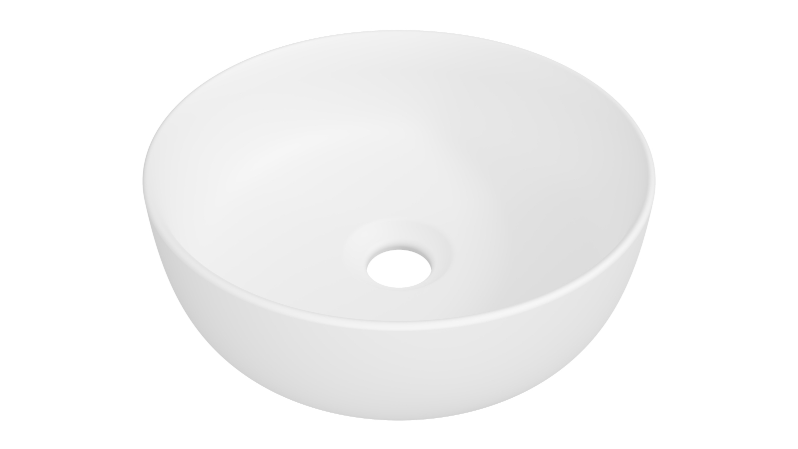 Timberline Jessie 320mm Above Counter Basin - Matte White