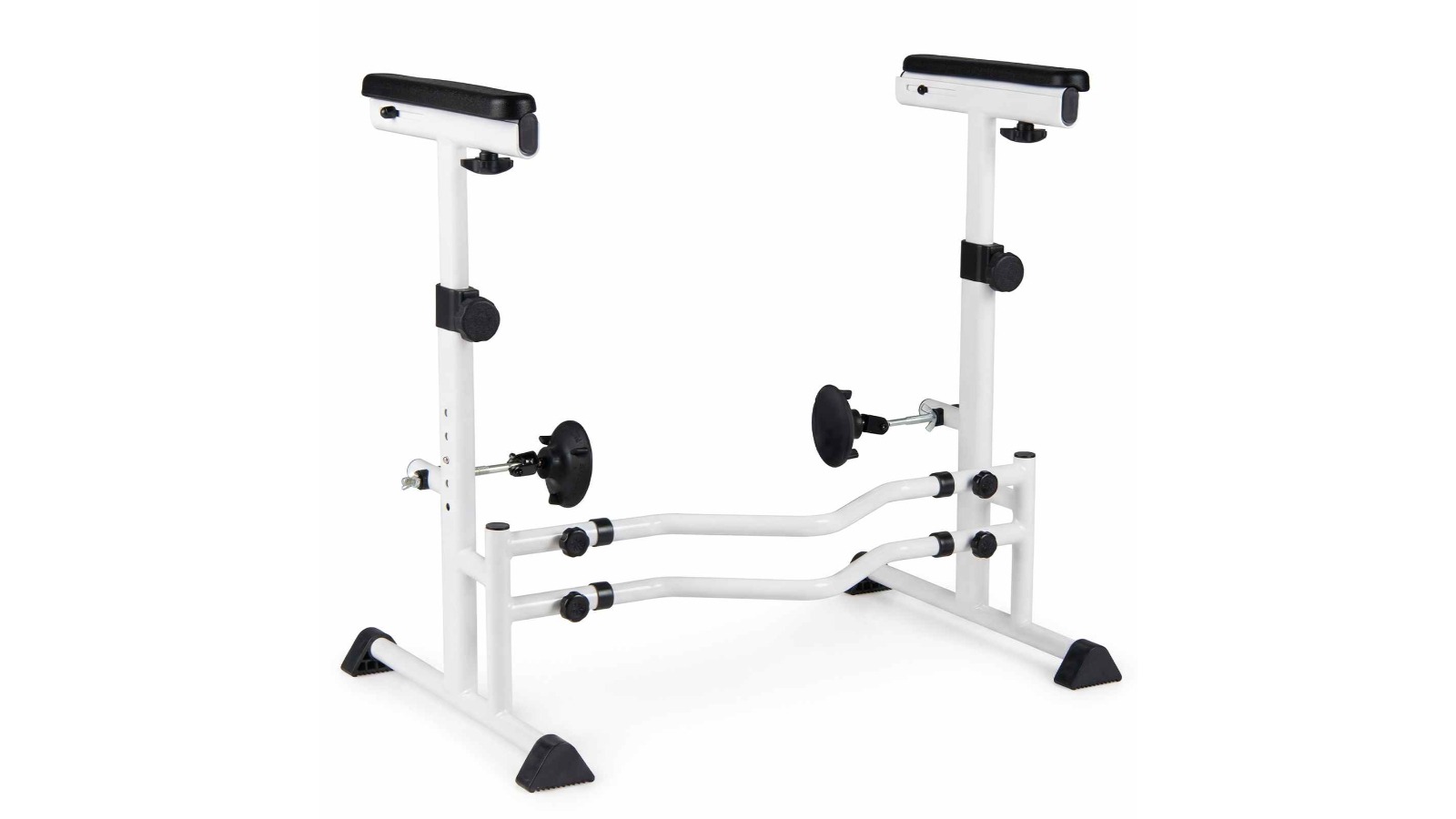Costway Adjustable Toilet Safety Rails with Handrails and Non Slip Frame