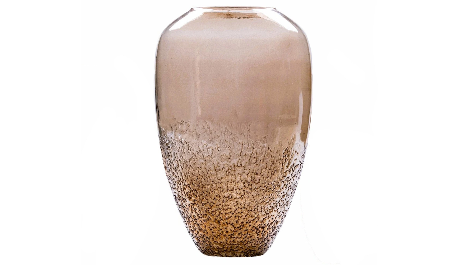 SSH Collection 31cm Indi Tall Glass Vase - Rustic Brown