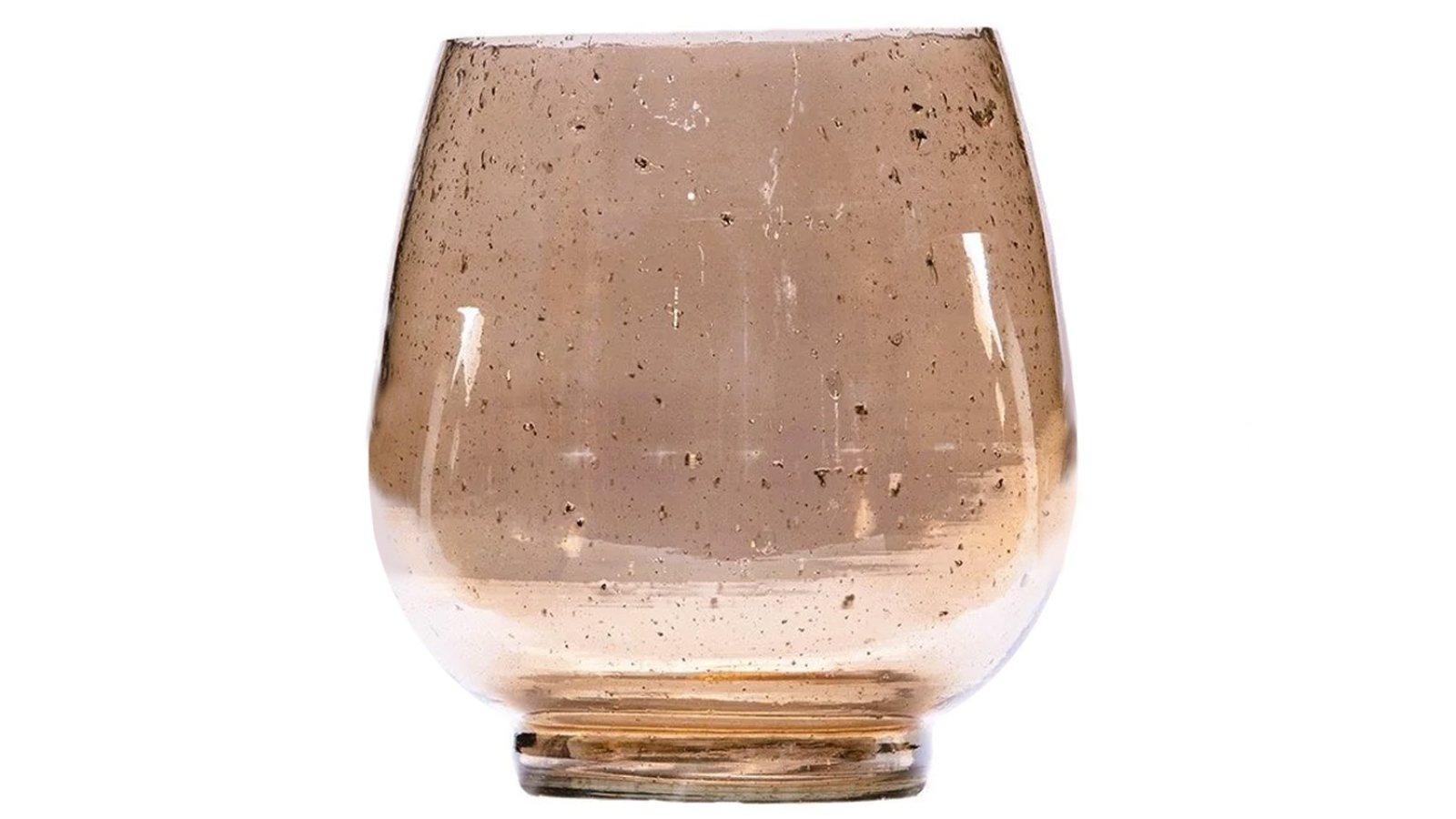 SSH Collection 17cm Kira Tall Glass Vase - Rustic Brown