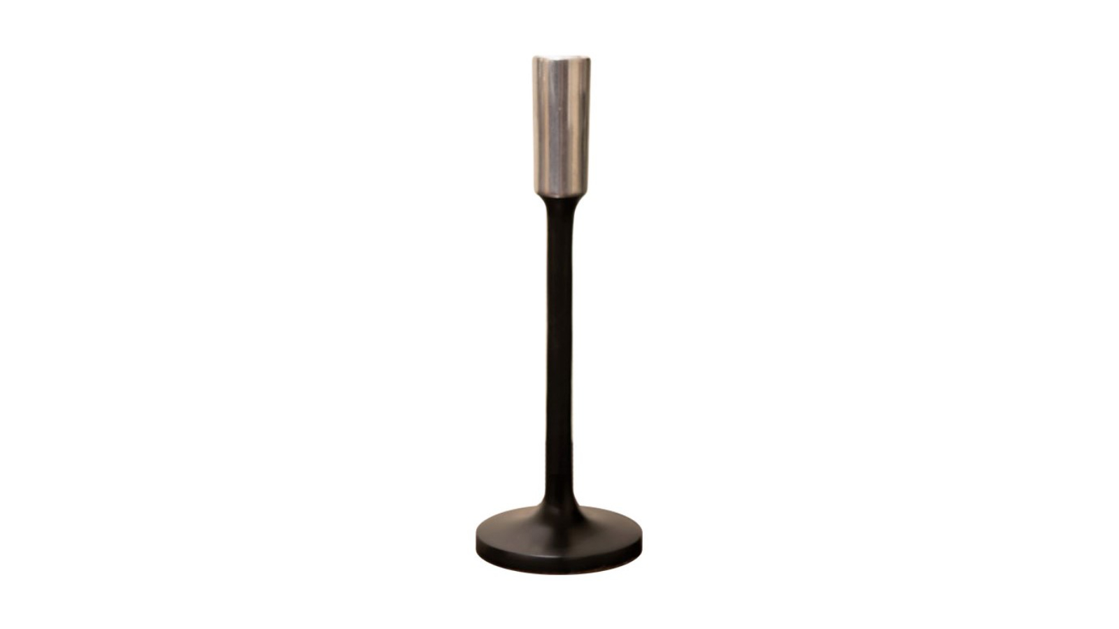 SSH Collection Matte Black Jupiter Single Candle Holder - 27cm