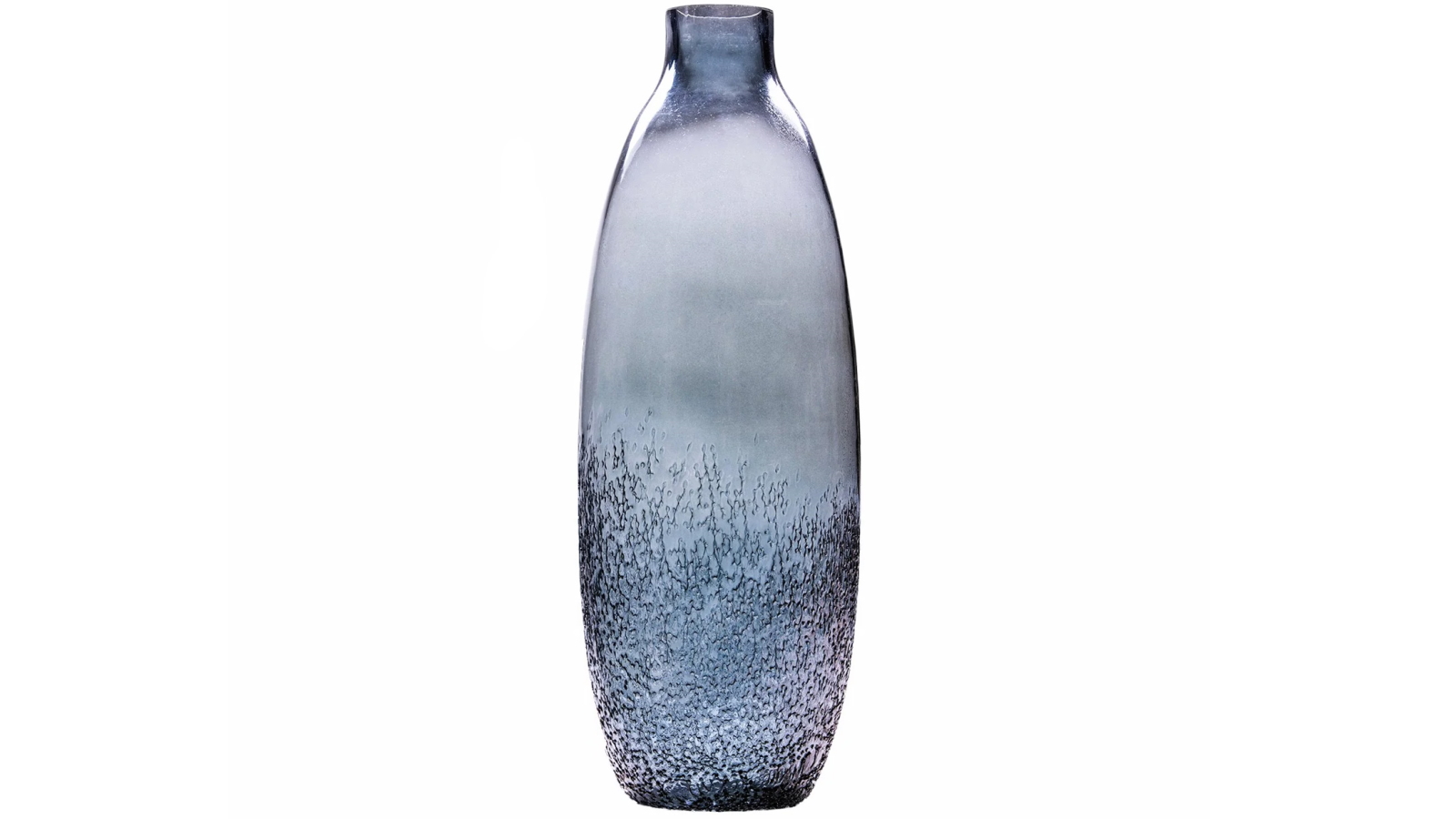 SSH Collection Maja 47cm Tall Glass Bottle Vase - Steel Blue