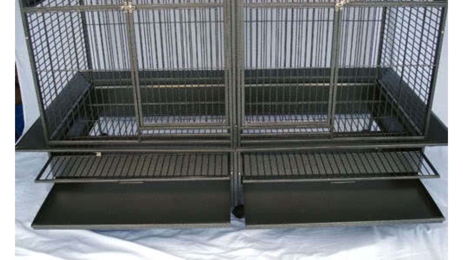 Flyline Double Cage with Center Divider for Bird Harvey Norman