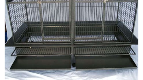 Flyline Double Cage with Center Divider for Bird Harvey Norman