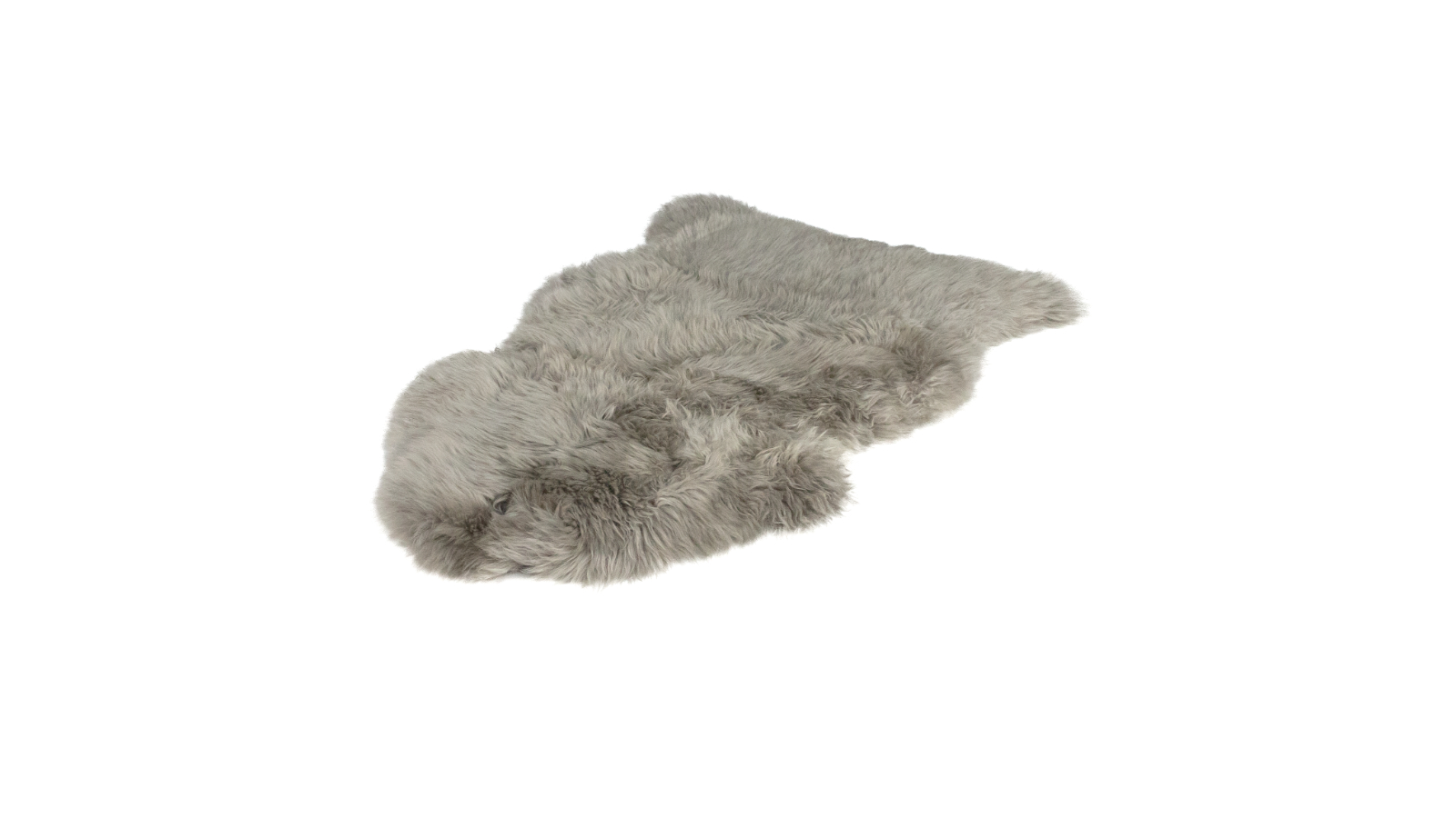 Naturally Sheepskins Single Long Wool Rug - Grey