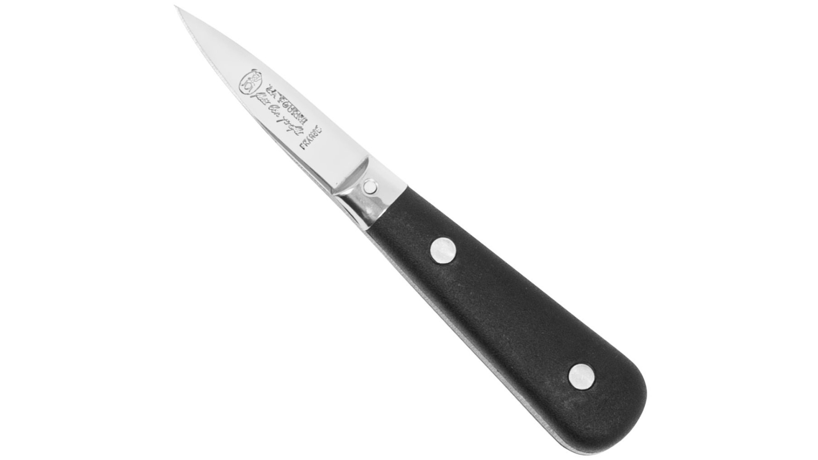 Laguiole Jean Neron Oyster Knife with Black Handle
