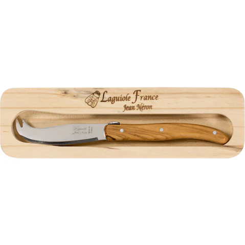 Laguiole Jean Neron Mini Cheese Knife - Olive Wood