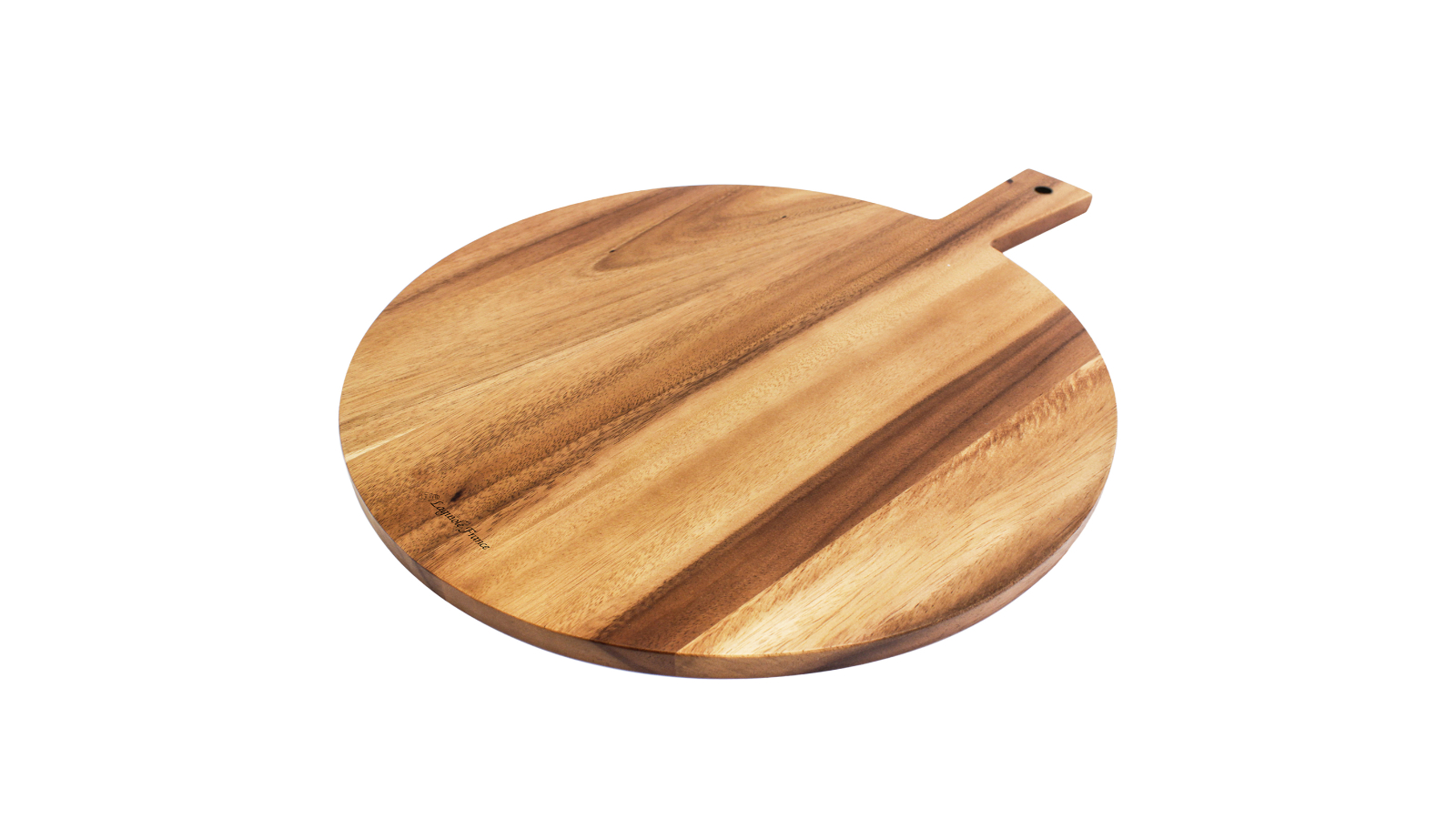 Laguiole France Acacia Wood Round Paddle Serving Board - Medium