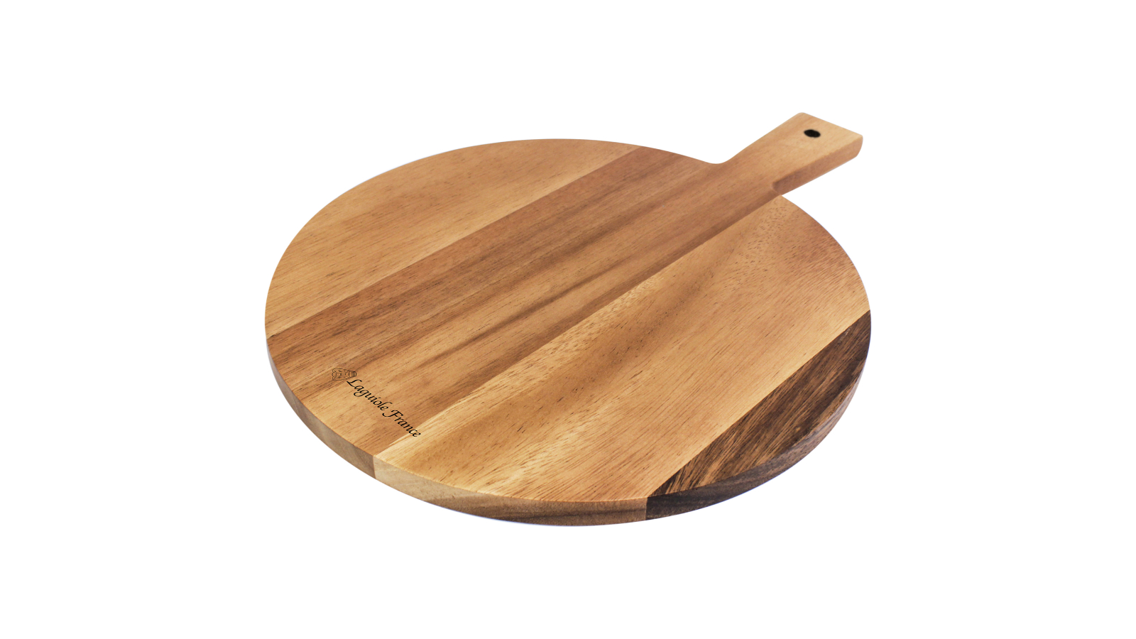 Laguiole France Acacia Wood Round Paddle Serving Board - Small