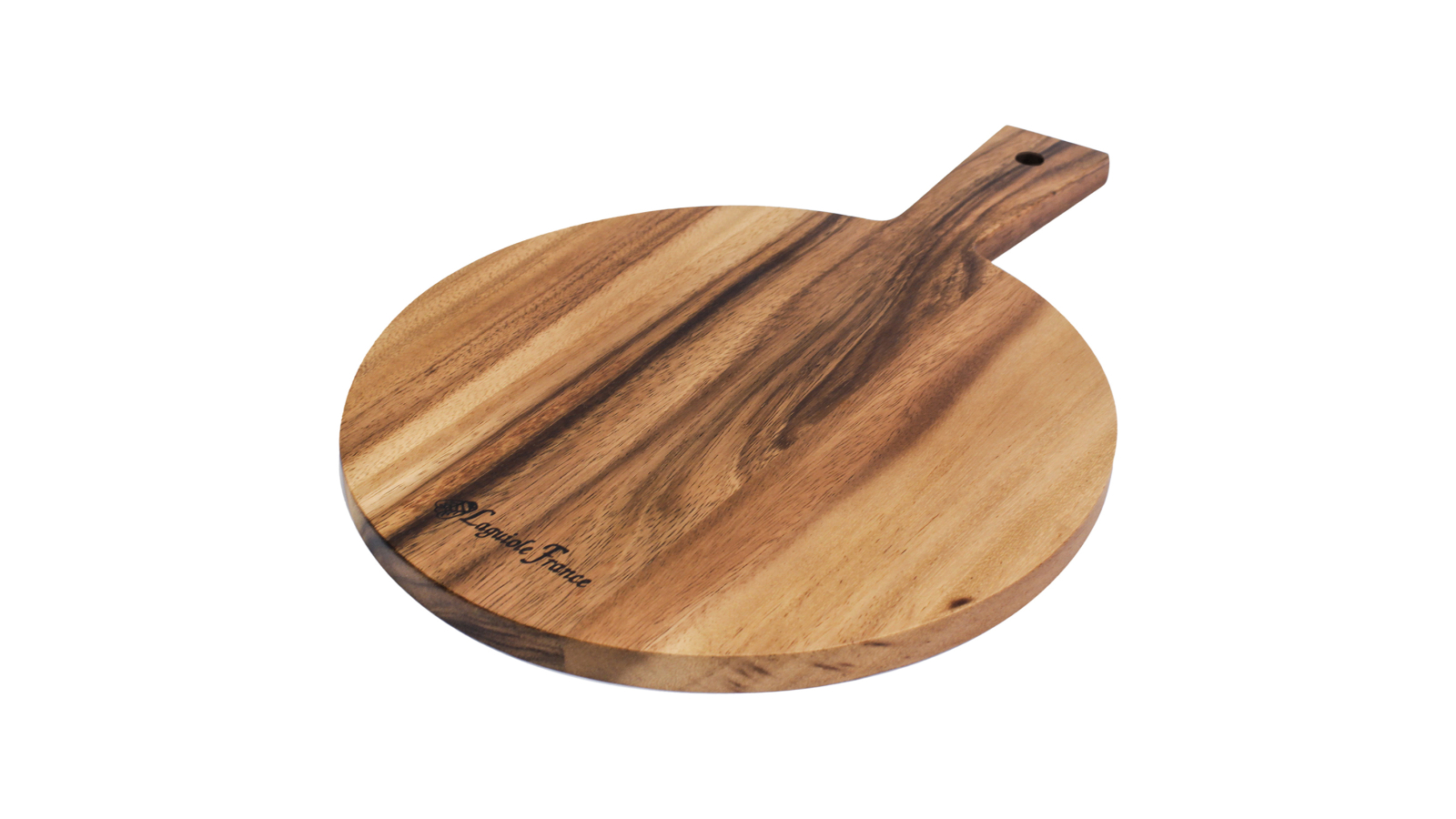 Laguiole France Acacia Wood Round Paddle Serving Board - X-Small