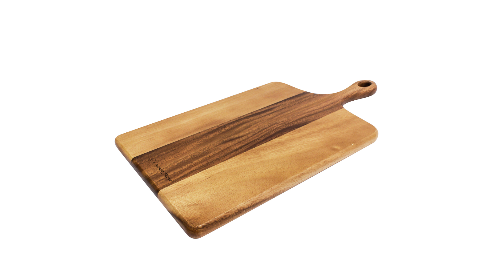 Laguiole France Acacia Wood Rectangle Paddle Serving Board - Medium