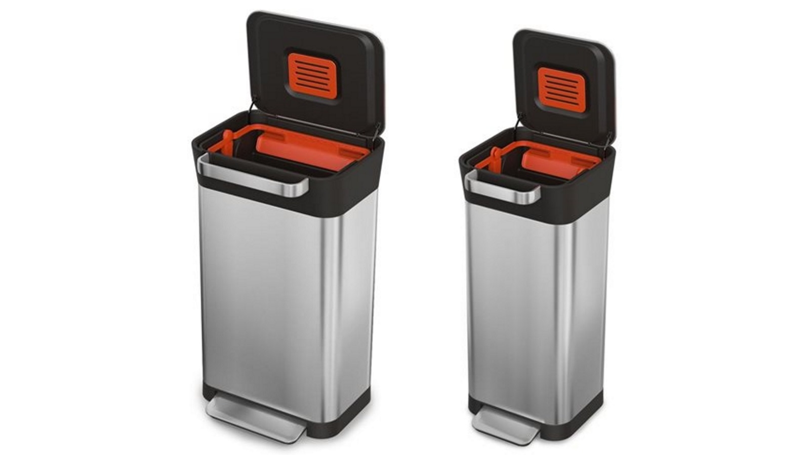 Joseph Joseph Titan Stainless Steel Trash Bin Harvey Norman