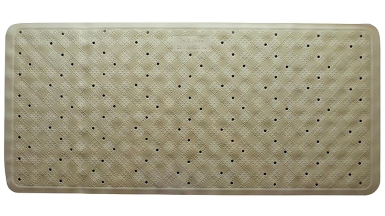 Supertex Rubber Bath Mat - Beige