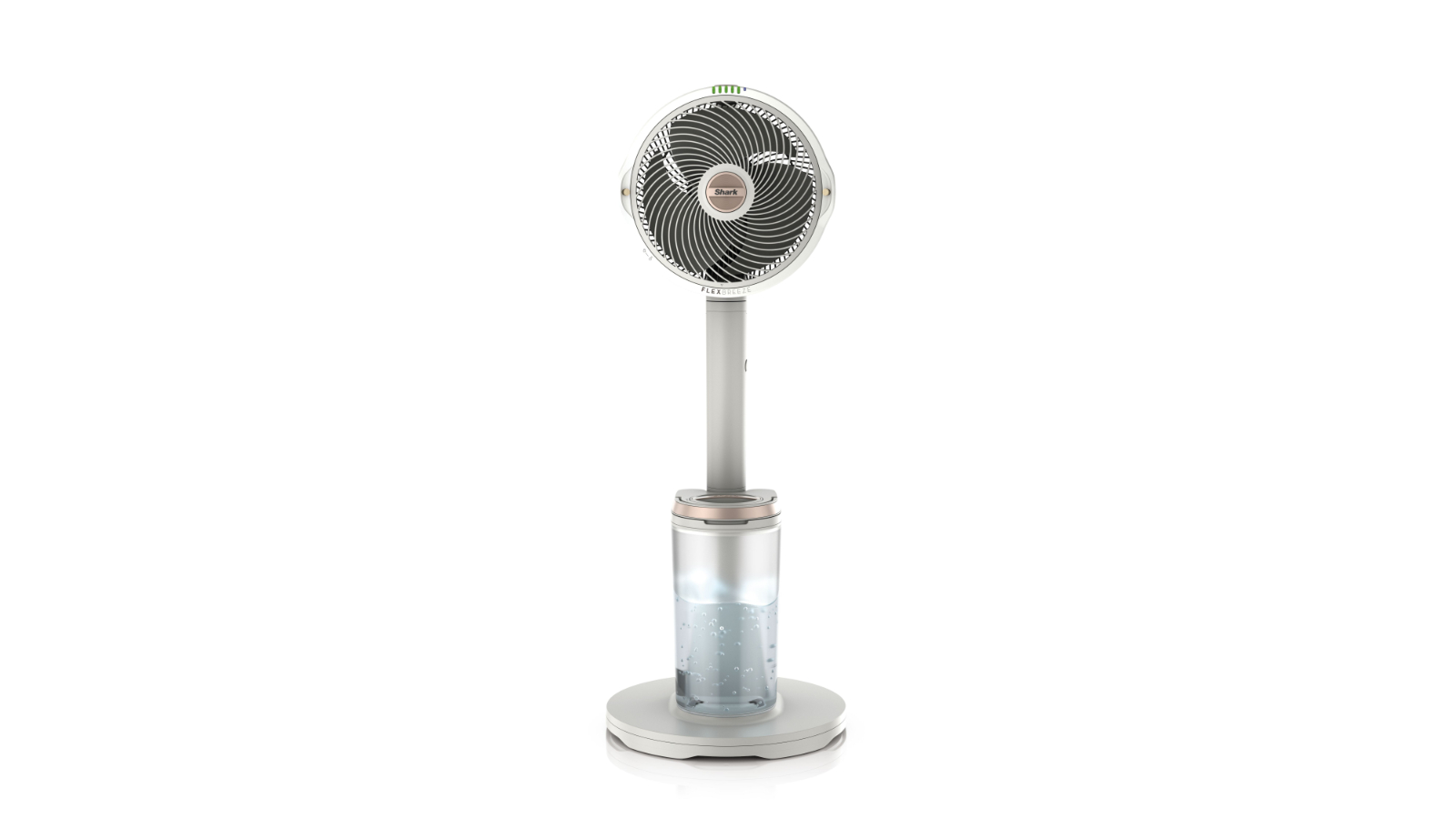 Shark FlexBreeze Pro Mist Indoor Outdoor Pedestal and Table Fan with Water Tank - White