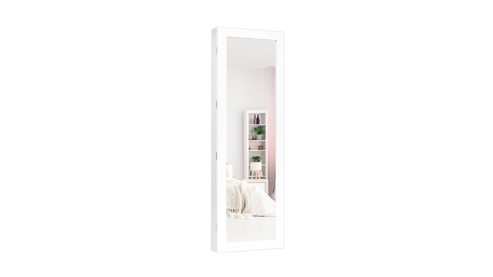 Costway Door/Wall-Mount Mirror Jewellery Cabinet Organizer