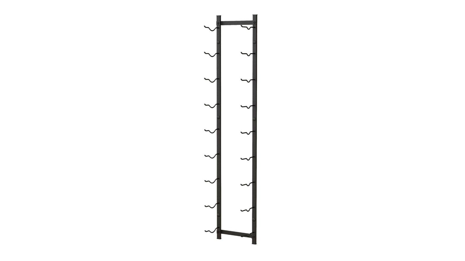 Costway 109 x 22 x 13cm Metal Frame Wine Rack - Black