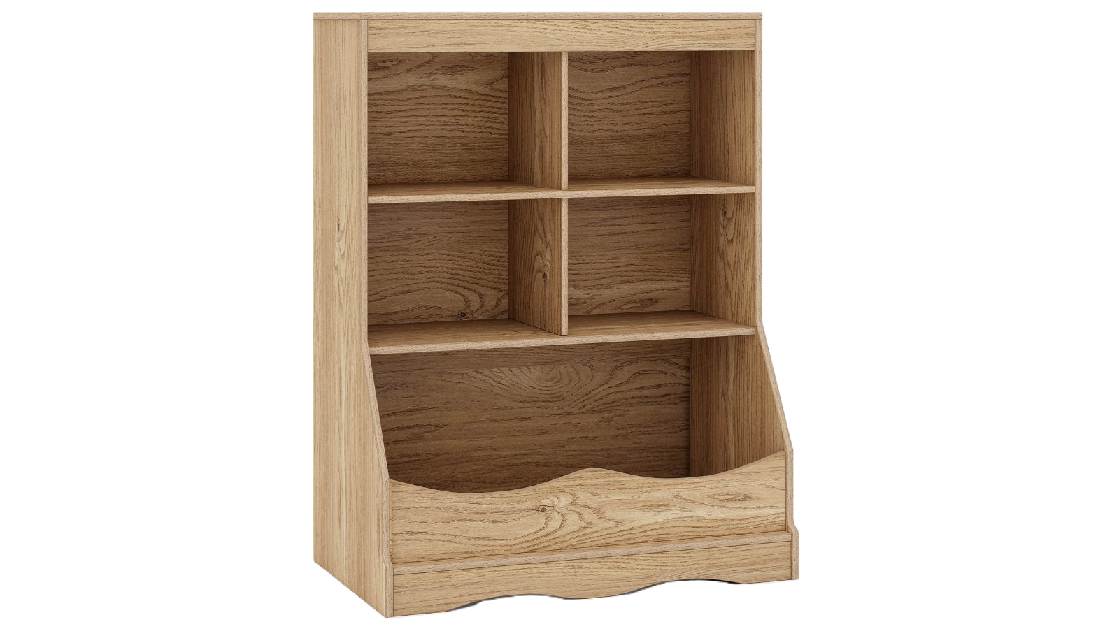 Costway 88cm Wooden Toy Storage Organizer with 5 Bin