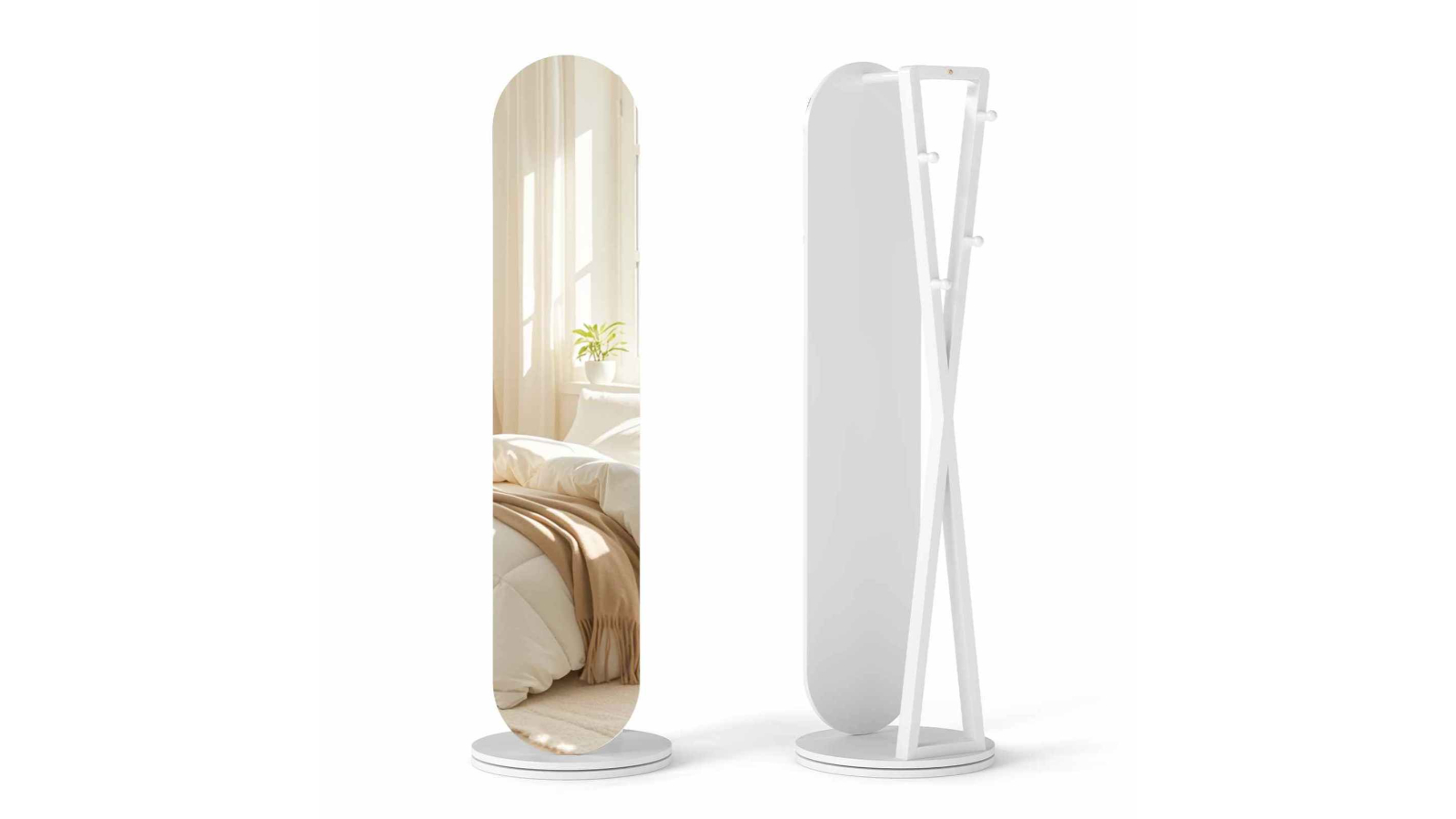 Costway 2-in-1 Rotating Full-Length Mirror