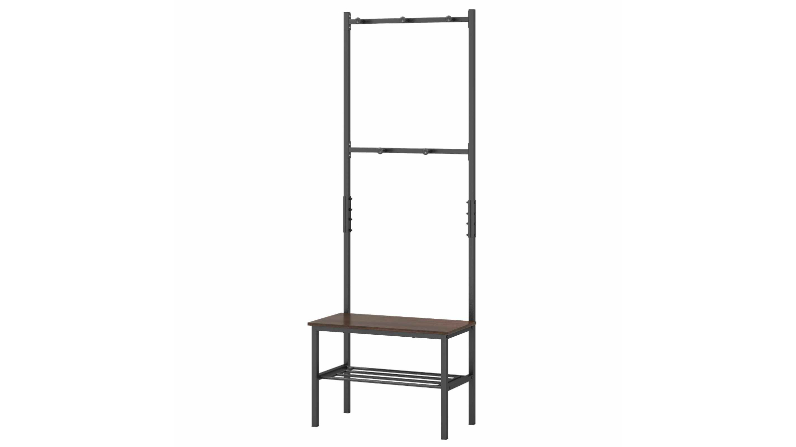 Costway 3-in-1 Hall Tree Shoes Bench Coat Rack Stand with Hook