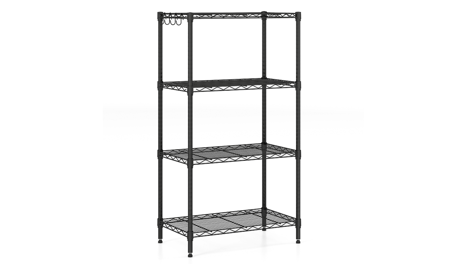 Costway 4-Tier Adjustable Storage Rack Display Shelves