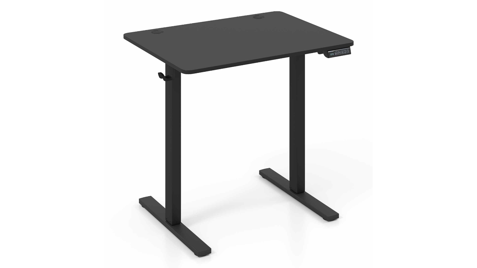 Costway Small Adjustable Height Electric Standing Desk - Black