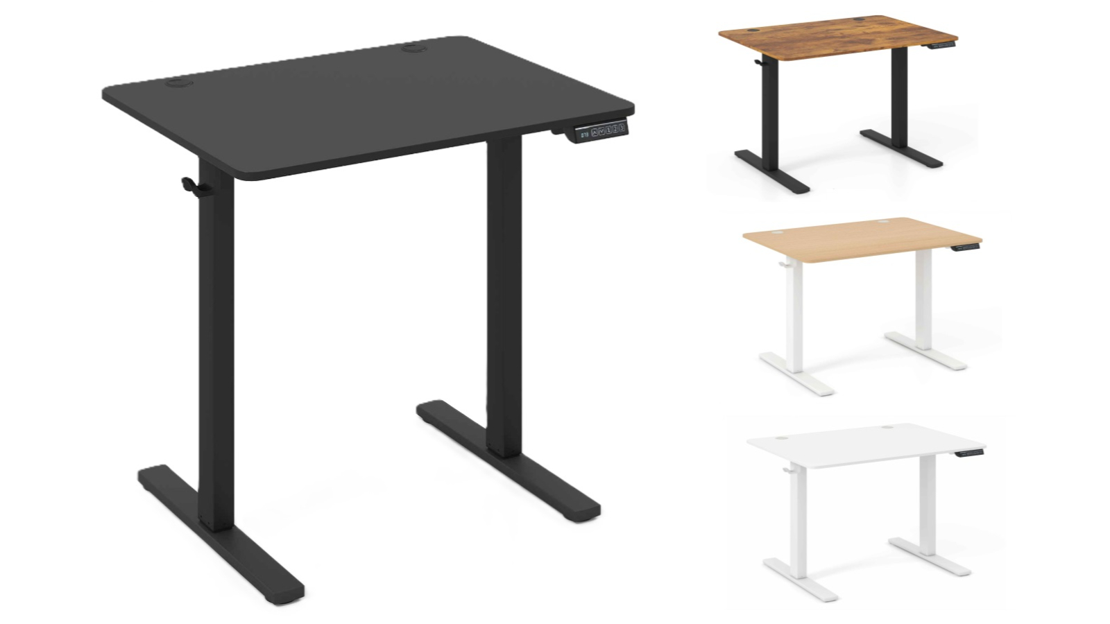 Costway Small Adjustable Height Electric Standing Desk