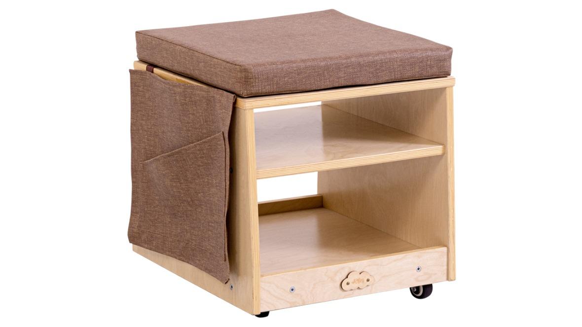 Jooyes Mobile Teacher Stool with Storage
