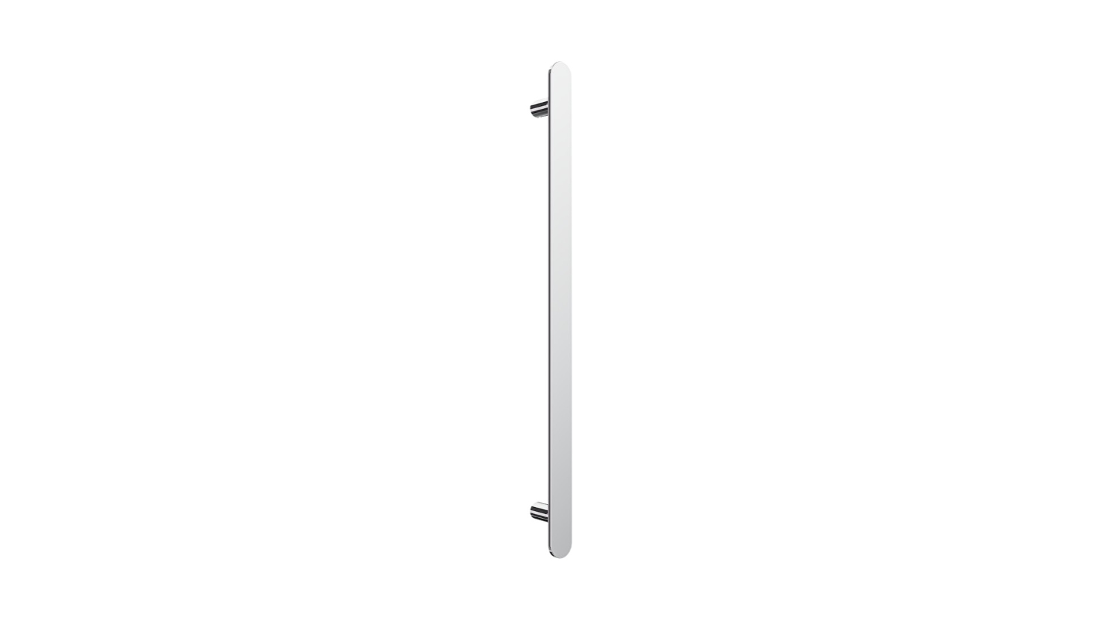 Linsol Allegra 12V Flat Bar Vertical Heated Towel Rail - Chrome