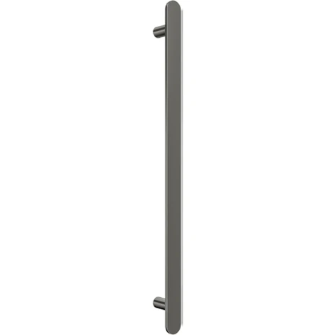 Linsol Allegra 12V Flat Bar Vertical Heated Towel Rail - Gunmetal