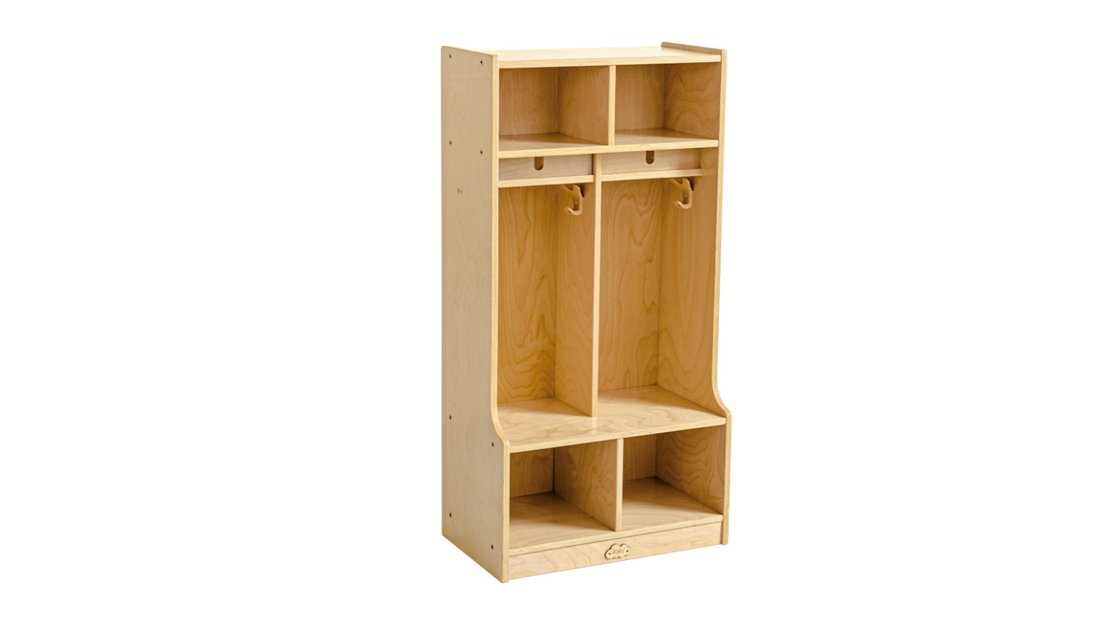 Jooyes 2 Section Children Preschool Coat Locker with Cubbies