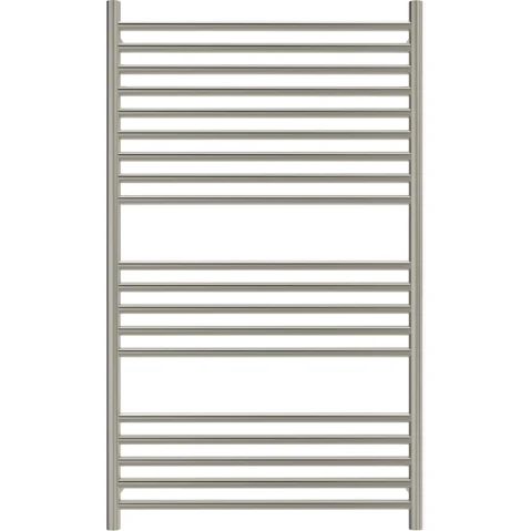 Linsol Allegra 19 Bar Wide Heated Towel Rail - Brushed Nickel
