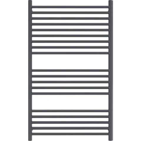 Linsol Allegra 19 Bar Wide Heated Towel Rail - Matte Black