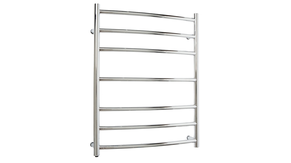 Linsol Allegra 7 Bar Curved Heated Towel Rail