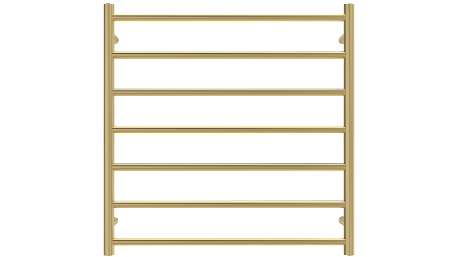 Linsol Allegra 7 Bar Heated Towel Rail - Brushed Brass
