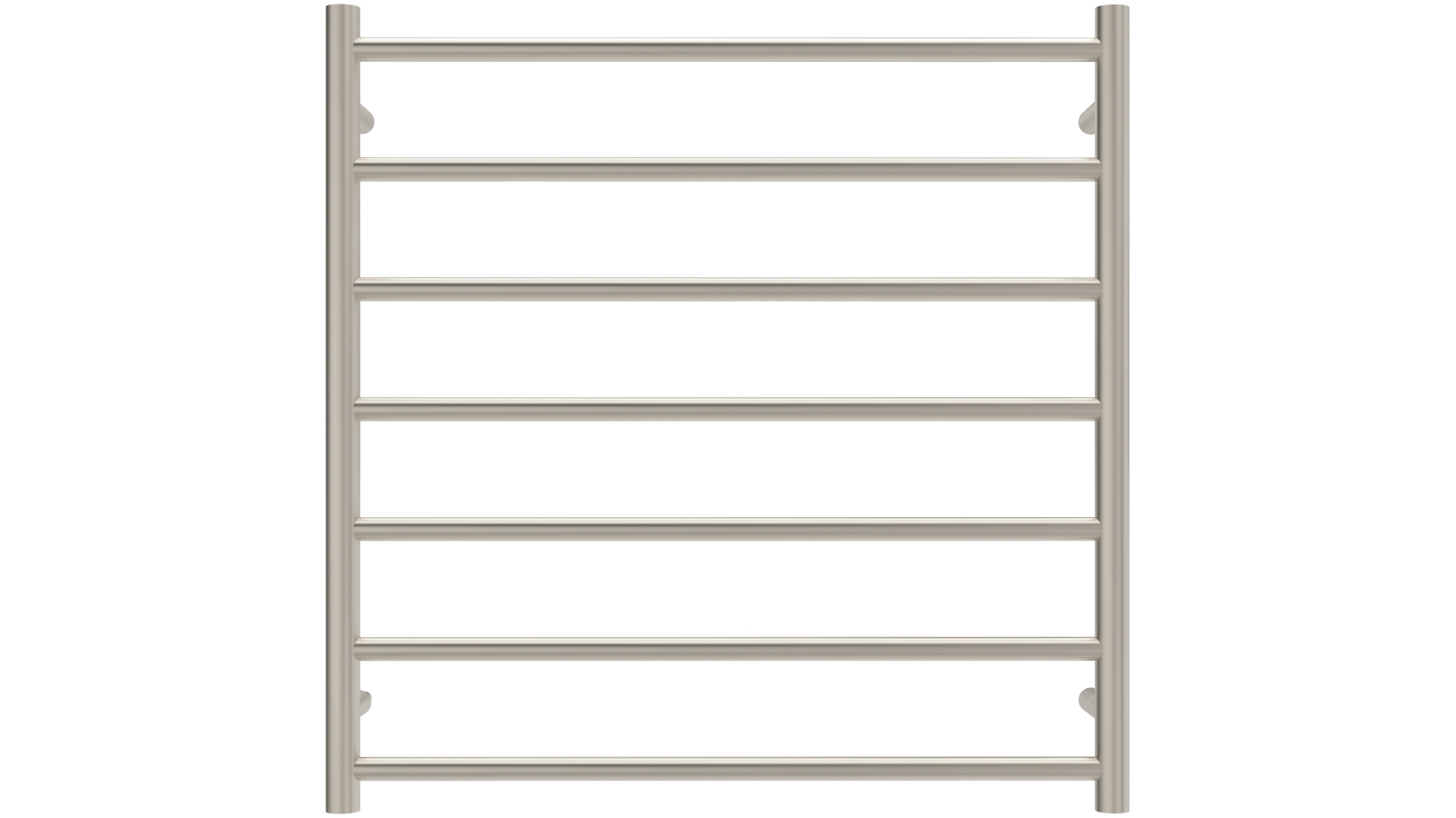 Linsol Allegra 7 Bar Heated Towel Rail - Brushed Nickel