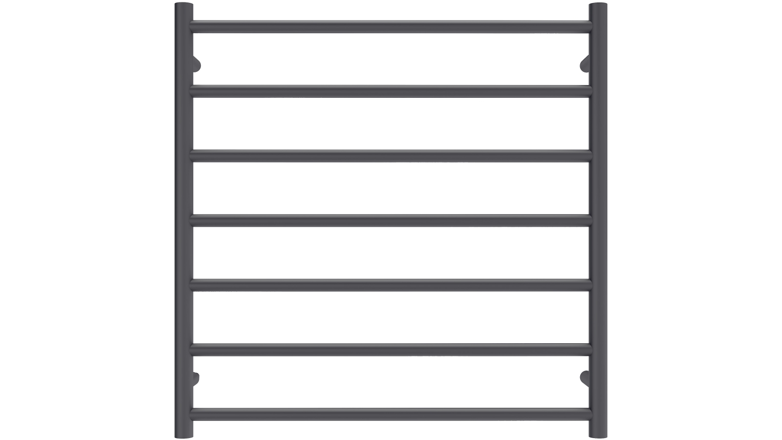 Linsol Allegra 7 Bar Heated Towel Rail - Matte Black