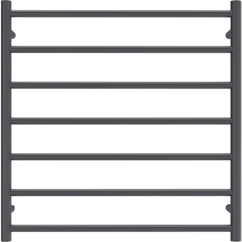 Linsol Allegra 7 Bar Heated Towel Rail - Matte Black