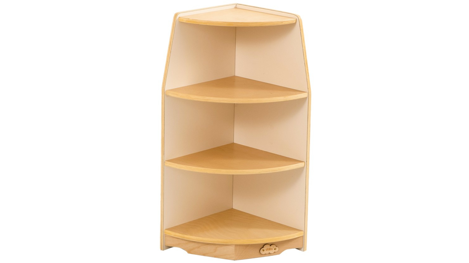 Jooyes Goteborg Kids 3 Tier Corner Shelf Bookshelf Storage Wooden Display Rack Stand