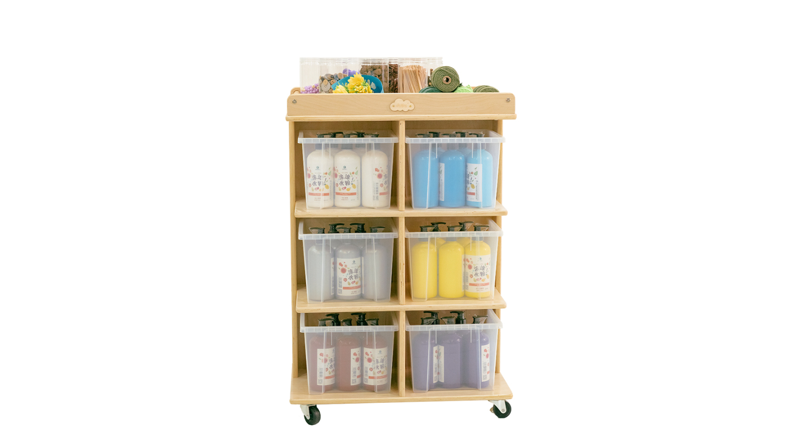 Jooyes 6-Tray Storage Cabinet With Castors