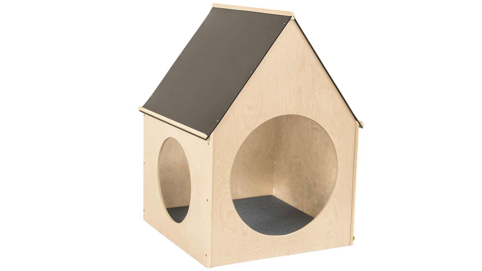 Jooyes Birch Plywood Playhouse with Blackboard Roof