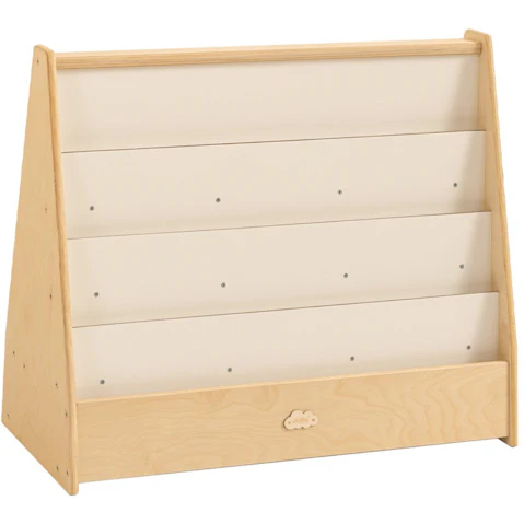 Jooyes Kids 4-Tier Wooden Display Bookcase With White Board