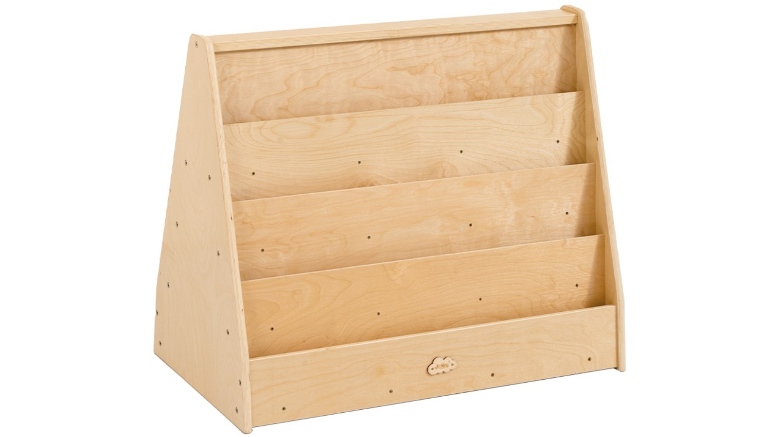 Jooyes Kids 4-Tier Double Wooden Display Bookcase