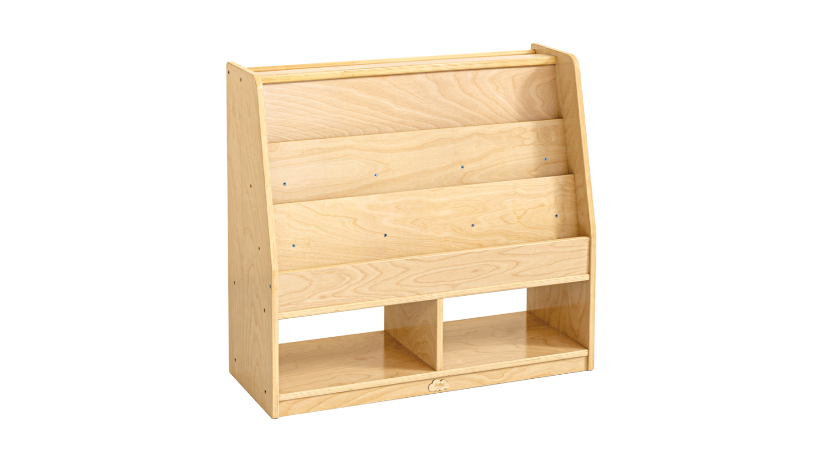 Jooyes Kids Double Side Wooden Bookcase with Storage