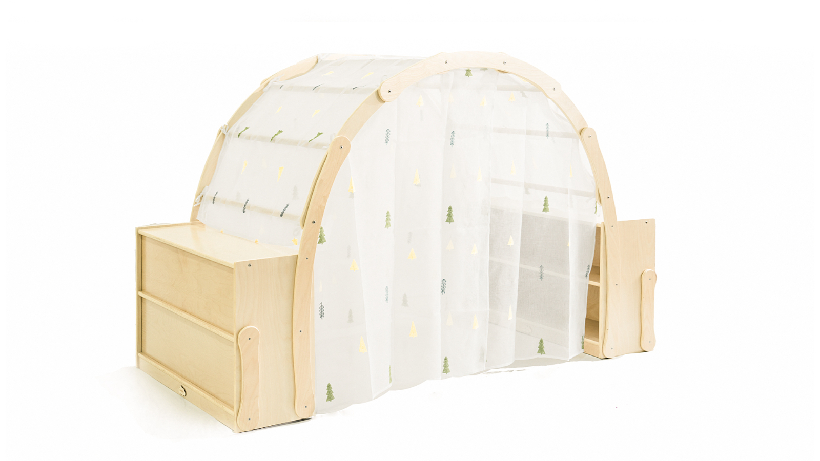 Jooyes Kids Indoor Rainbow House With Storage Cabinet