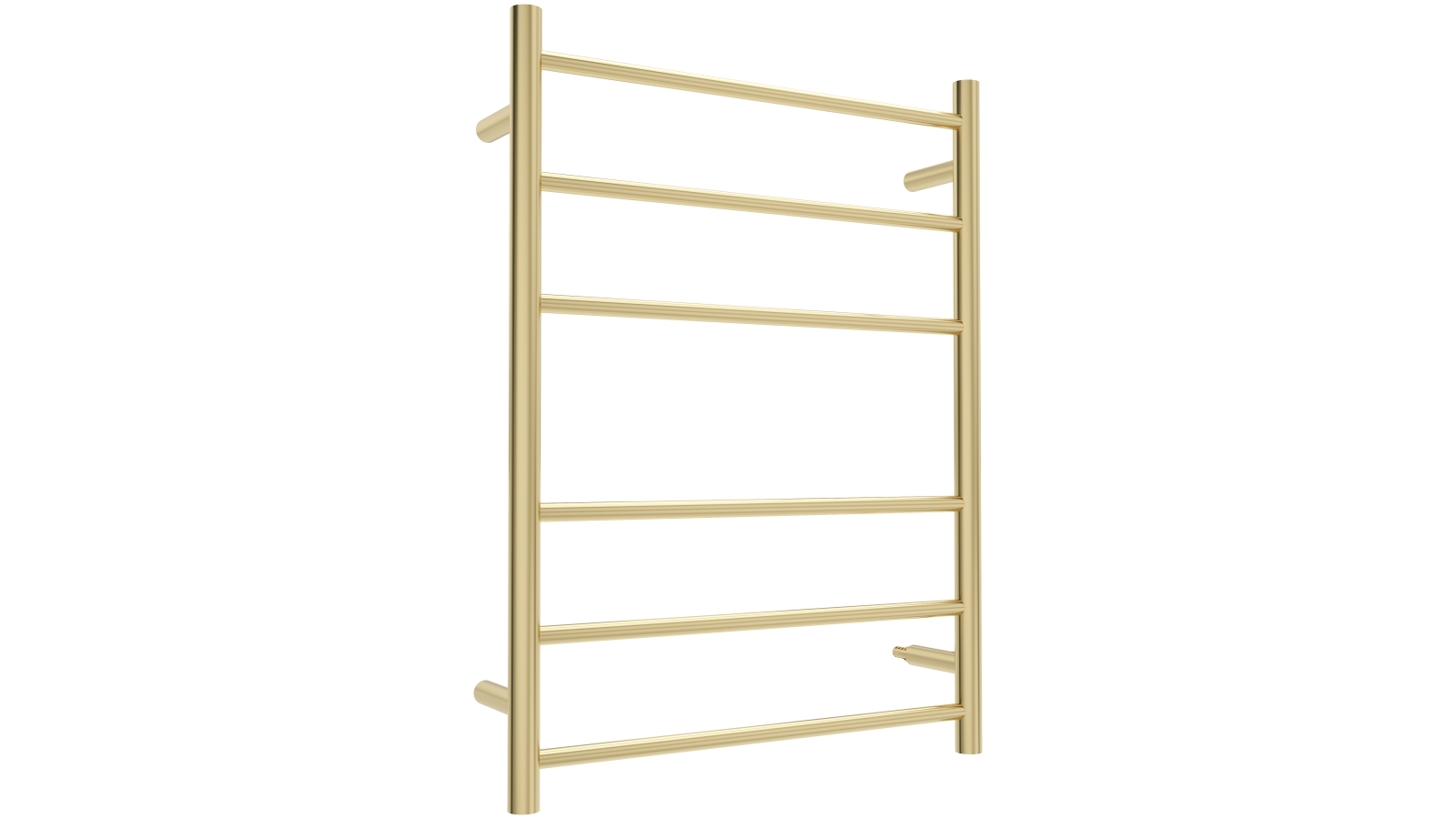 Astini Auckland 1200x500mm Brushed Brass 600W Ladder Heated Towel Rail  TIS2145 - Heated Towel Rails from TAPS UK